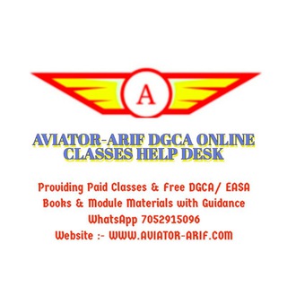 AVIATOR-ARIF DGCA ONLINE CLASSES HELP DESK
