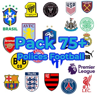 Pack 75+ Polices Football